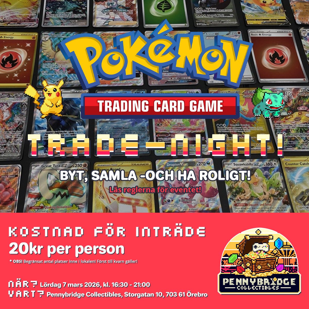 Pokémon TCG Trade Night hos Pennybridge Collectibles - Pennybridge Collectibles